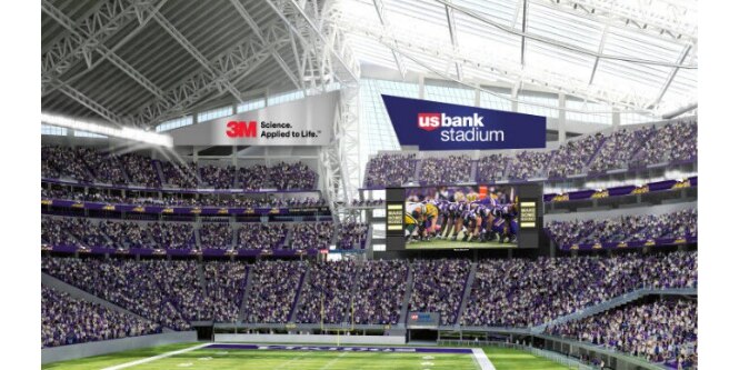 US Bank Stadium roof created with 3M Fluoropolymers
