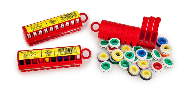 3M wire marker dispensers and rolls
