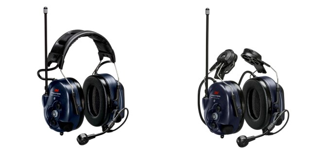 3M Peltor LiteCom Plus Headset and hard hart attached
