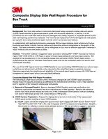 mage of technical bulletin outlining the procedure for a box truck composite side wall repair