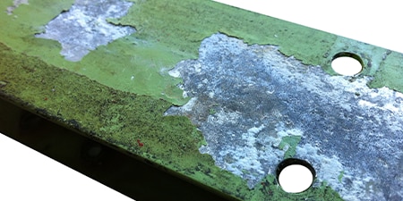 corroded metal beam
