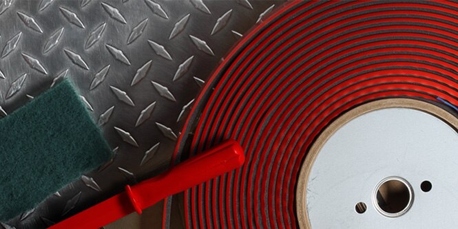 A roll of 3M™ Wheel Weights