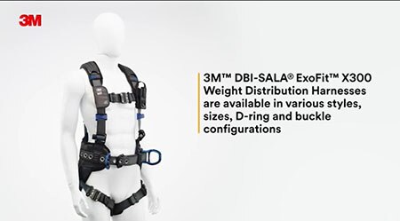 ExoFit X100 harness on a mannequin
