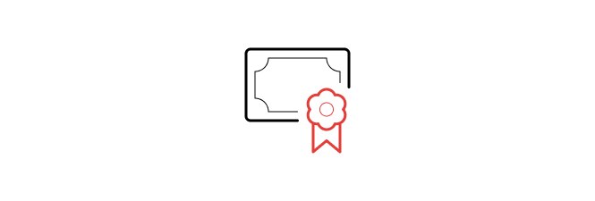 icon of certificate
