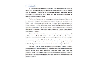 Image of the white paper &lsquo;Introduction to Modeling Structural Adhesives&rsquo;