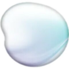 Dollop of pearl colored paint.