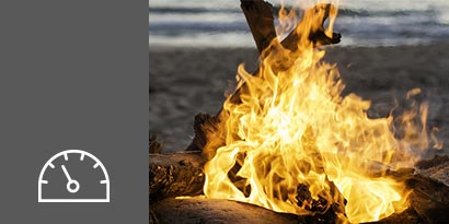Bonfire on a beach
