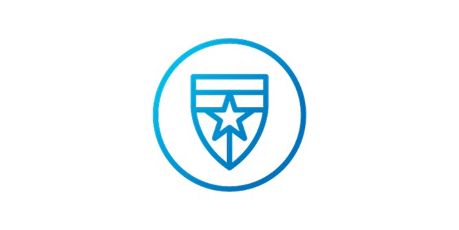 icon of a shield with a star
