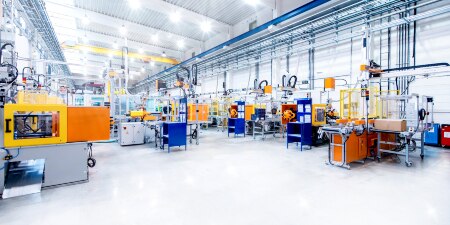 Image of a bright, clean, well-lit manufacturing facility
