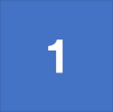 number 1 against a blue background
