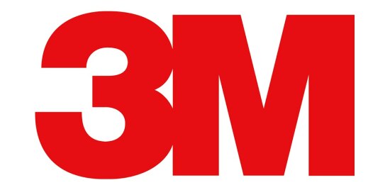 Red 3M company logo on white background.

