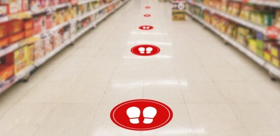 3M Interior floor marking solutions for COVID-19
