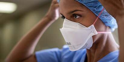 Nurse wearing PPE
