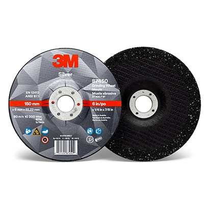 image of 3M™ Siver Depressed Center Grinding Wheel
