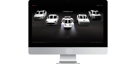 restyling studio website displaying on a computer screen
