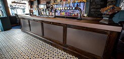 3M Finishes applied at a pub bar and flooring