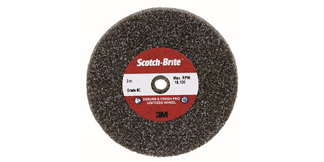 Scotch-Brite™ Deburr & Finish PRO Unitized Wheel

