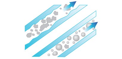 Lower viscosity
