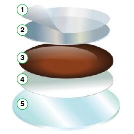 Expanded layers of a 3M wafer support system