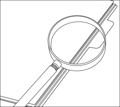 Illustration depcting looking at details
