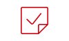  A check sign icon.