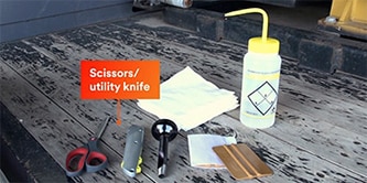 Tools for applying reflective tape
