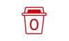 A garbage can icon.