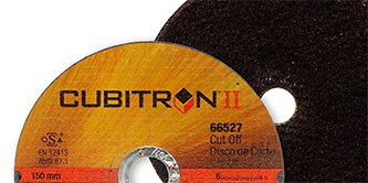 Image showing a front and back of cut-off wheels
