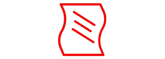 Icon of a sheet of reflective film.
