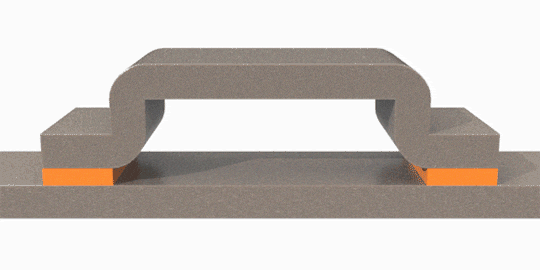 Gif of a stiffner to panel
