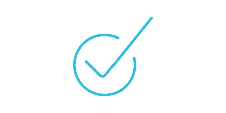 Check mark icon.
