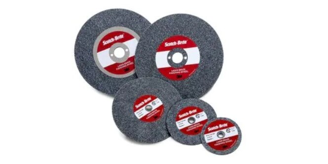 Five Scotch-Brite Laser Braze Finishing Wheels
