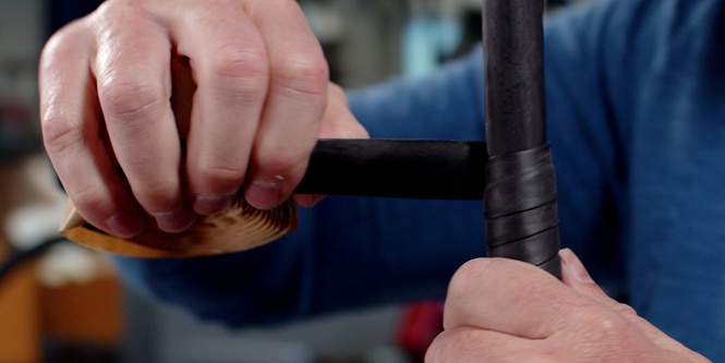 worker moisture sealing electrical cable

