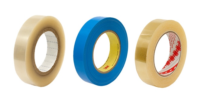 Family product shot of various splicing and tabbing tapes for automotive exteriors
