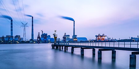 Utilities generating energy to the city
