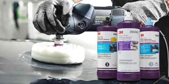 Picture showing the classic Perfect-It Paint Finishing System with compound
