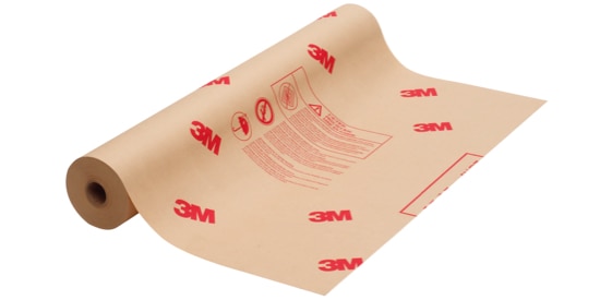 Large roll of fire-retardant welding paper used in welding and grinding work.
