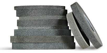 Stack of 10 Scotch-Brite polishing wheels
