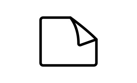icon of square film with corner peeled back
