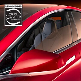 Close-up of Crystalline window tint.
