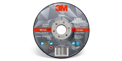 3M&trade; Silver Depressed Center Grinding Wheel
