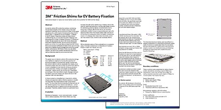 3M™ Friction Shims for EV Battery Fixation whitepaper
