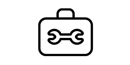 An icon of a wrench in a briefcase.
