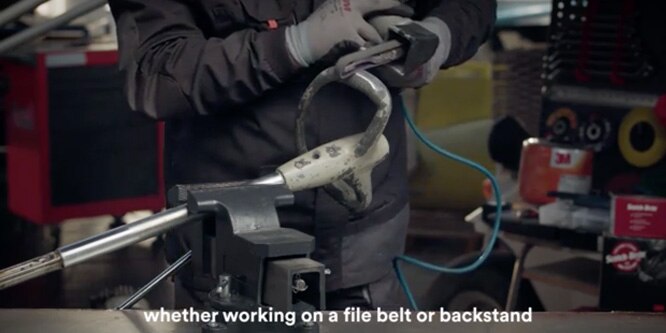 Worker using a backstand
