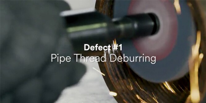 Video showing usage of an abrasive wheel for heavy deburring
