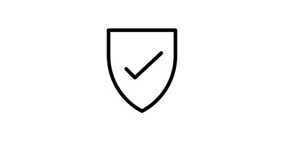 icon of shield with check mark in the middle
