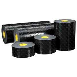 5 black rolls of 3M™ Polyurethane Protective Tape 8642