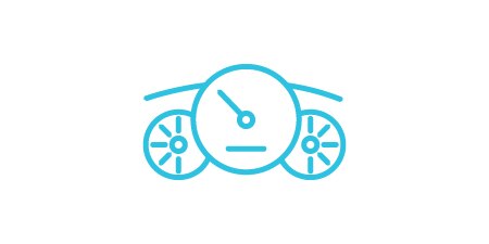 Bring brilliance and performance icon of a vehicle info display.

