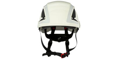 image of white 3M SecureFit safety helmet
