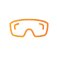 Eye Protection Orange Icons